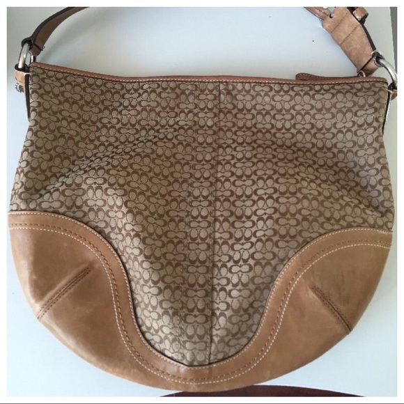 Coach Signature Hobo Bag - Picture 1 of 8